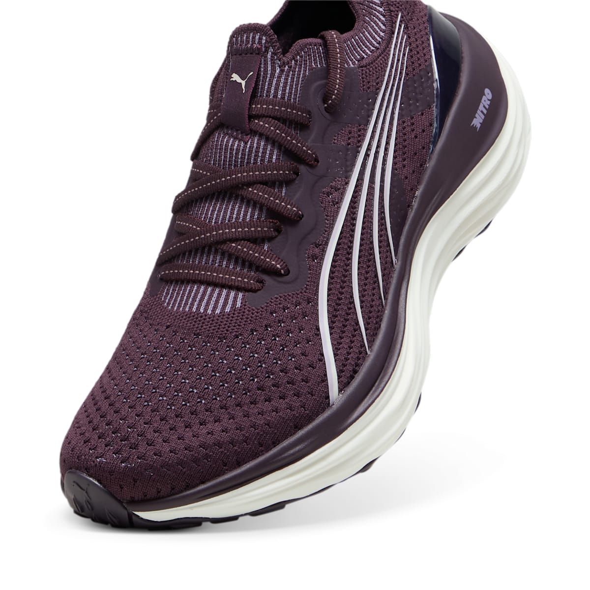 (WMNS) PUMA ForeverRun NITRO Knit 'Midnight Plum Vapor Grey' 379140-10