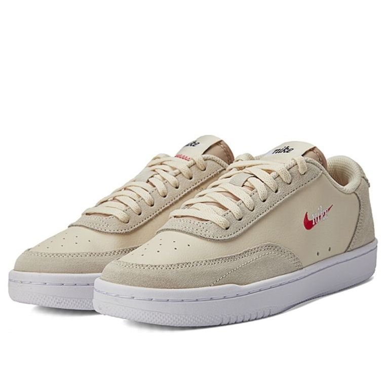 (WMNS) Nike Court Vintage PRM 'Beige Red' CW1067-200