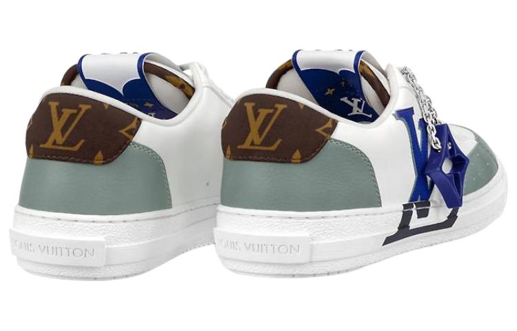 LOUIS VUITTON Charlie Sneakers 'White Green Blue' 1ABYVX
