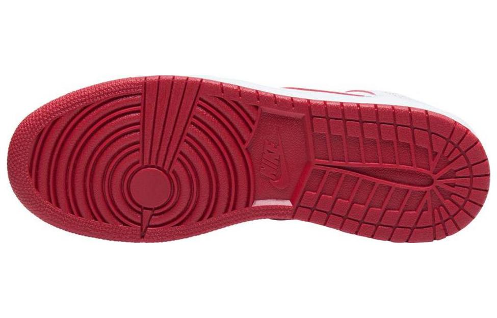 (GS) Air Jordan 1 Retro Mid 'White Gym Red' 554725-103
