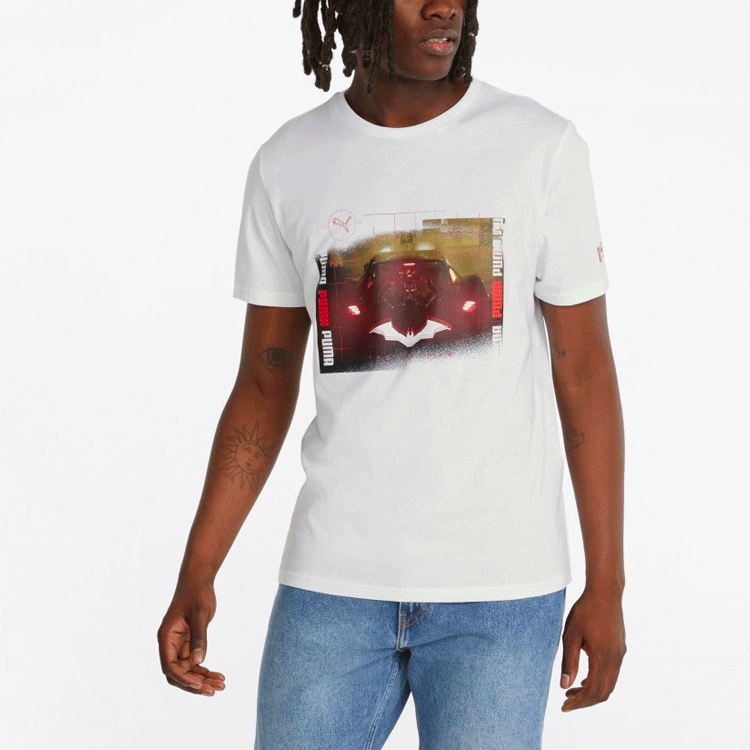 PUMA X Batman Graphic Tee 'White' 534727-02