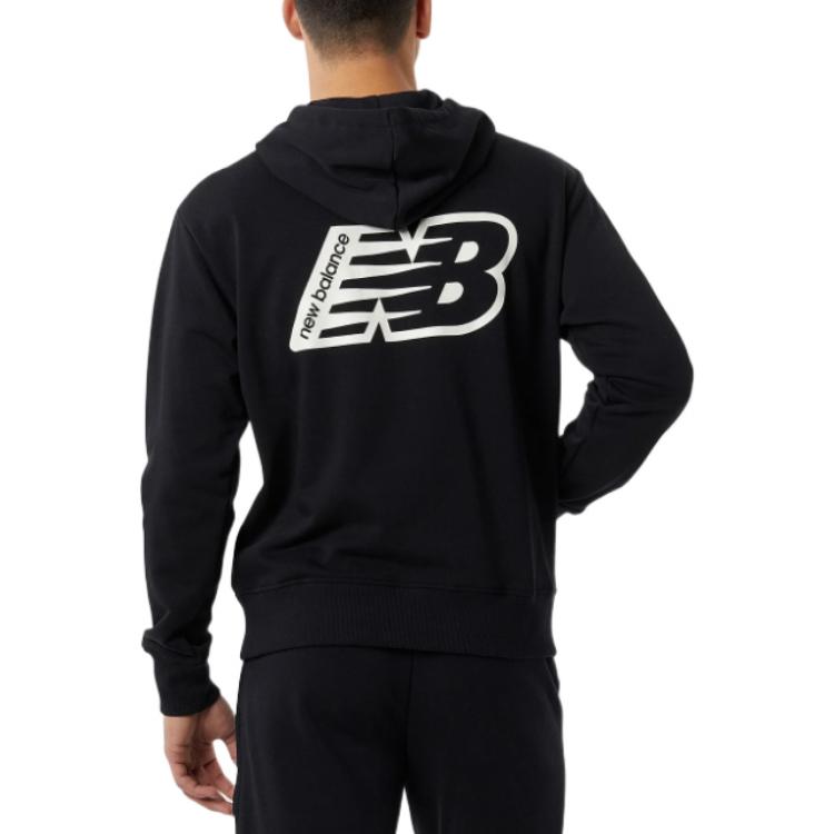 New Balance Essentials Fleece Hoodie Asia Sizing 'Black' MT23511-BK