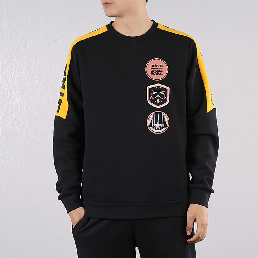 adidas neo M SW SWEAT logo Printing Sports Black EI4539