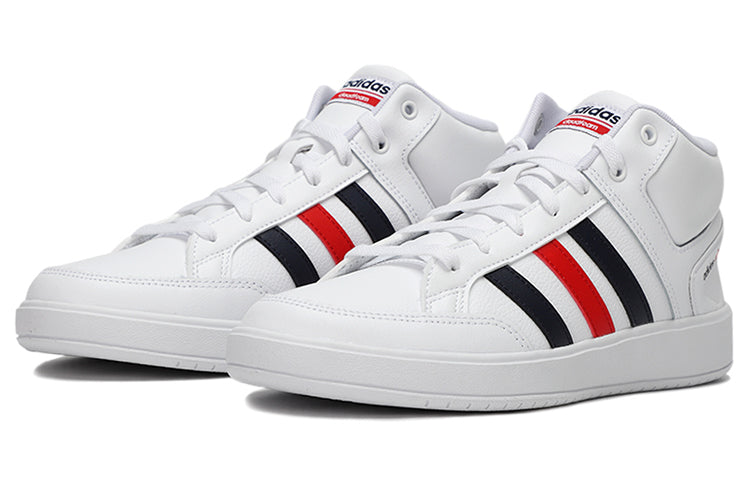 adidas All Court Mid Shoes Black/White/Red H02982
