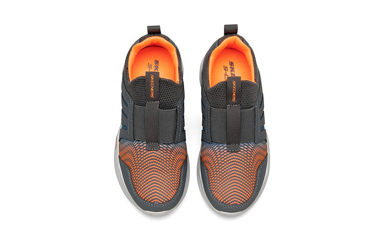 Skechers Lighted -KIDS Grey/Orange 400127L-CCOR