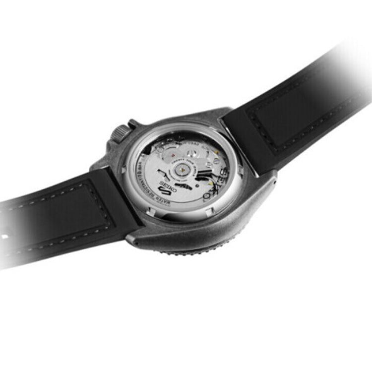 Men's SEIKO No. 5 Series Retro Automatic Mechanical waterproof Watch Gray Black SRPE79K1