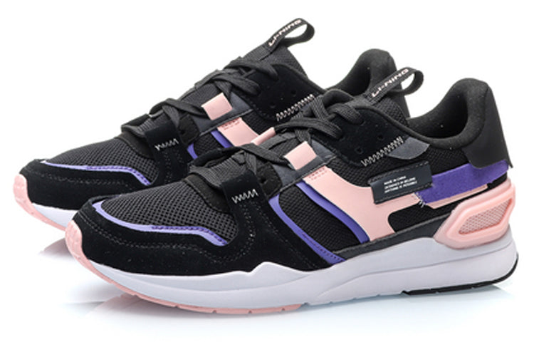 (WMNS) Li-Ning Classic Leisure Low 'Black Pink' AGCP266-1
