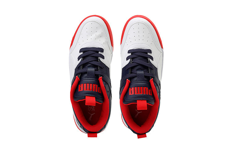 PUMA Backcourt Imeva (Big Kids) Shoes Blue/White/Red 374406-03