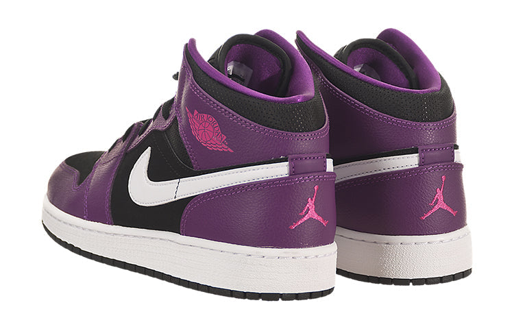 (GS) Air Jordan 1 Mid 'Bright Grape' 555112-028