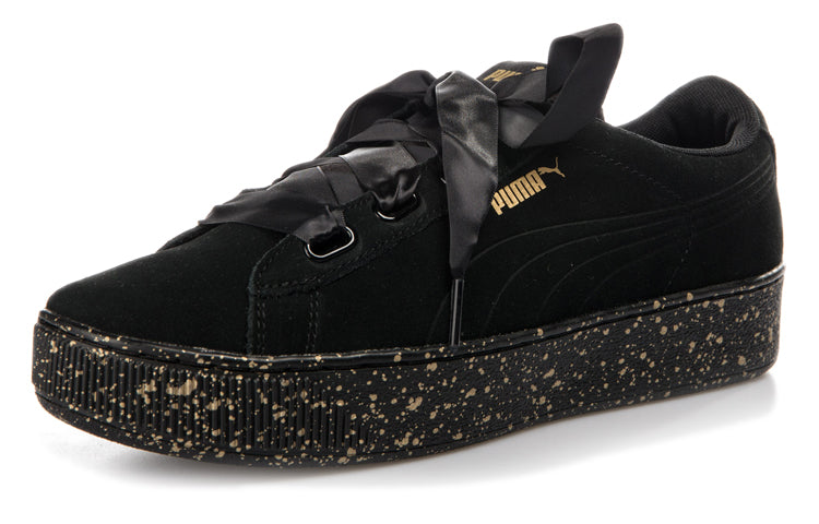 (WMNS) PUMA Vikky Platform Ribbon 'Black Gold' 366815-01