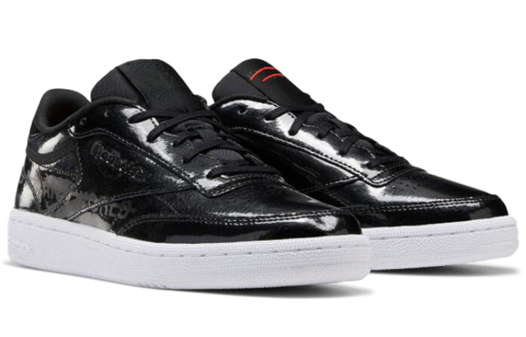 (WMNS) Reebok Club C 85 Patent Leather 'Black' EG5986