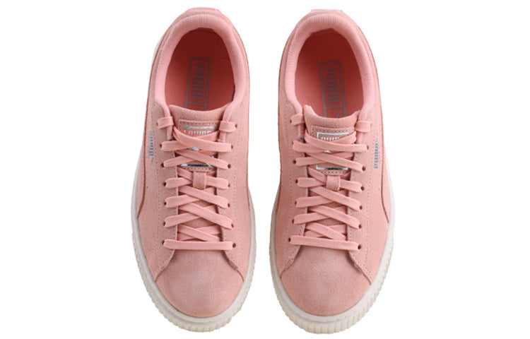PUMA Suede Platform Super Jewel (Big Kid) Pink 368993-01