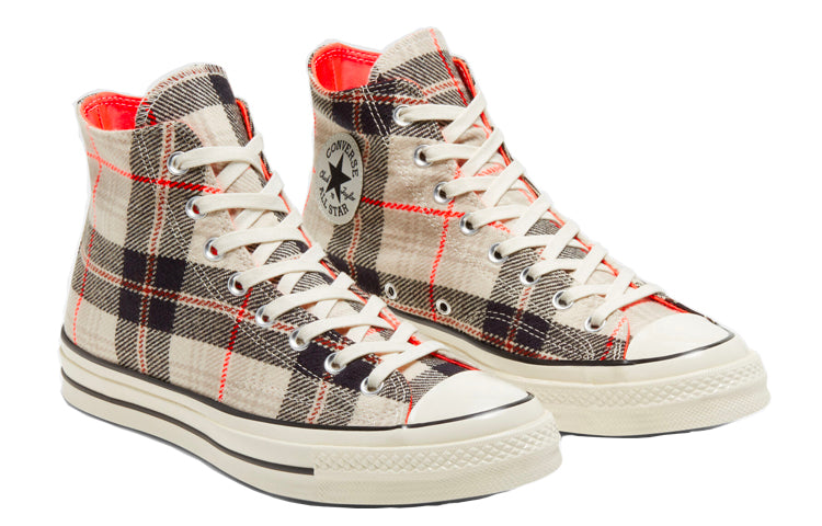 Converse Plaid Chuck 1970s 'Creamwhite Gray' 166496C