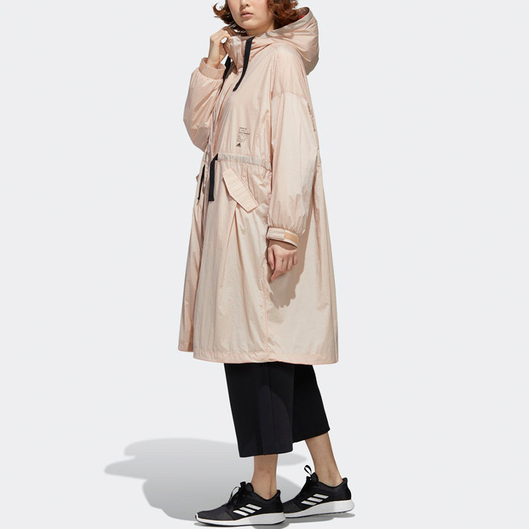 (WMNS) adidas Casual Sports Hooded Jacket Pearl Pink GF0120