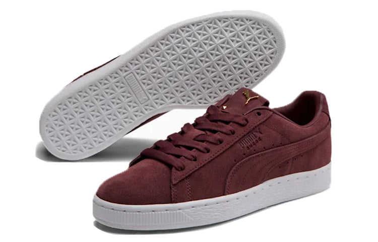 (WMNS) PUMA Suede Premium Logo Sneakers Cherry Red 369955-02