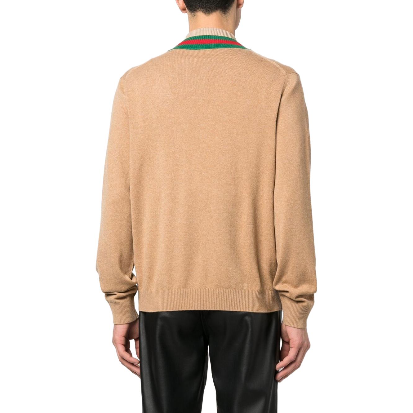 Gucci Cashmere Cardigan 'Camel' 716342-XKCQC-2602