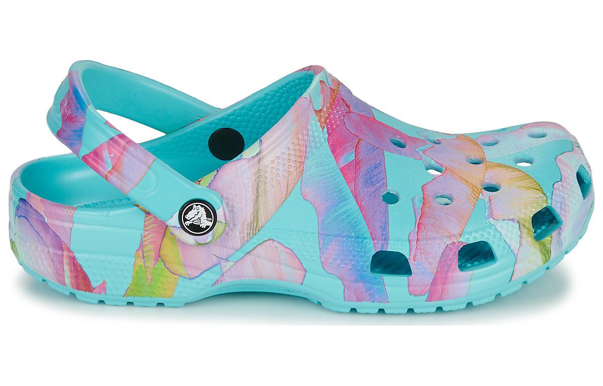Crocs Classic Palm Print Clogs 'Neptune Multi' 208587-4NQ