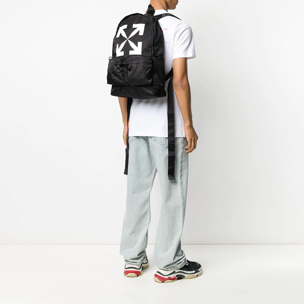 Off-White Arrow Printing Backpack Black OMNB003R20E480201001