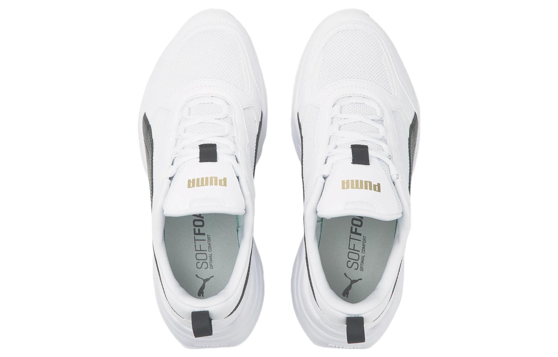 (WMNS) PUMA Cassia 'White Team Gold 'White Black' 384647-03
