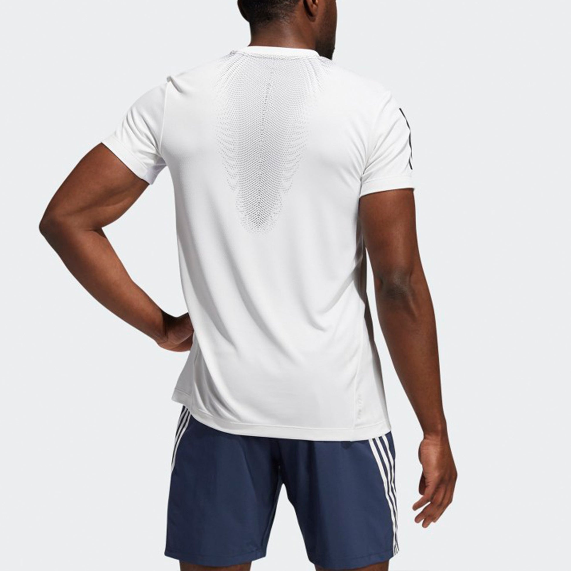 adidas Casual Sports Training Running Short Sleeve White GT8267