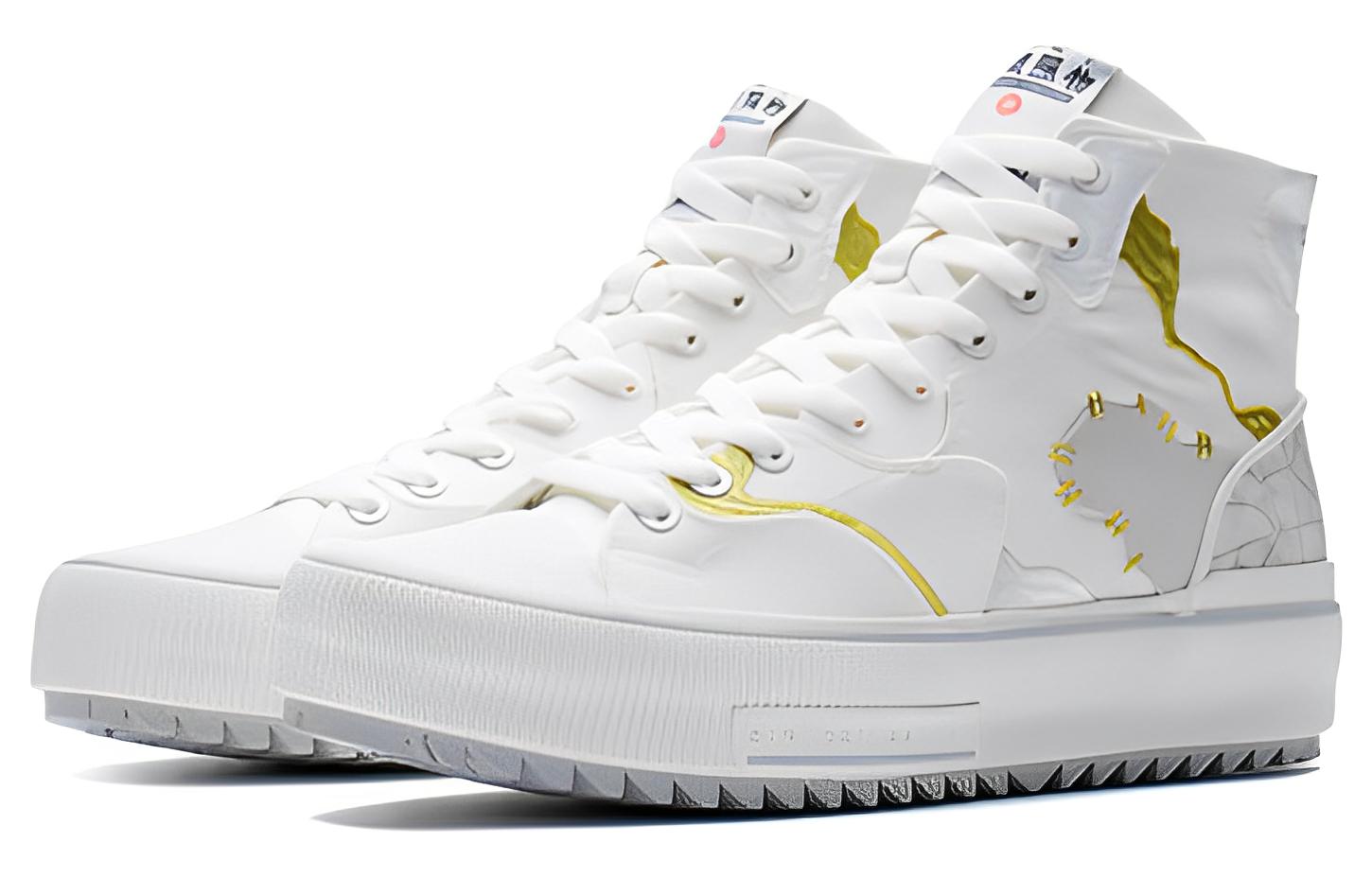 Li-Ning CF Classic Canvas Hi 'White Pink Gold' AGCS050-1