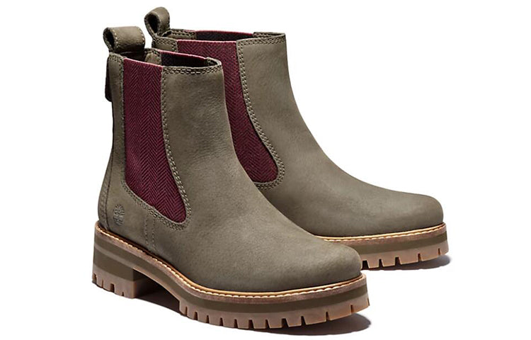(WMNS) Timberland Courmayeur Valley Chelsea Boots 'Olive Nubuck' A2DSF901