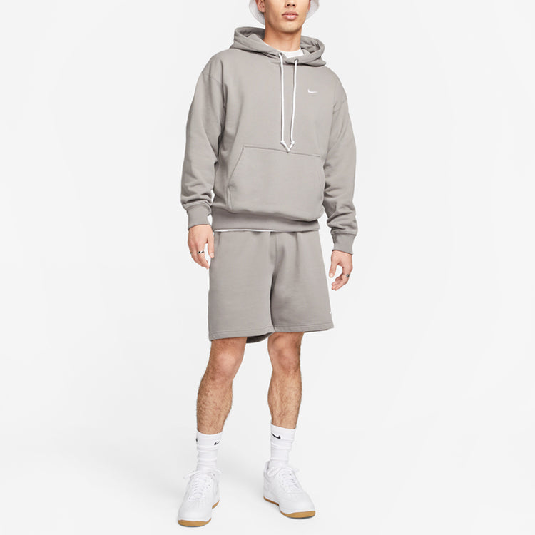 Nike Solo Swoosh Fleece Pullover Hoodie 'Grey' DX0814-029