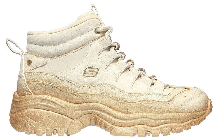 (WMNS) Skechers Energy High-Top Running Shoes Gold 149484-NTGD