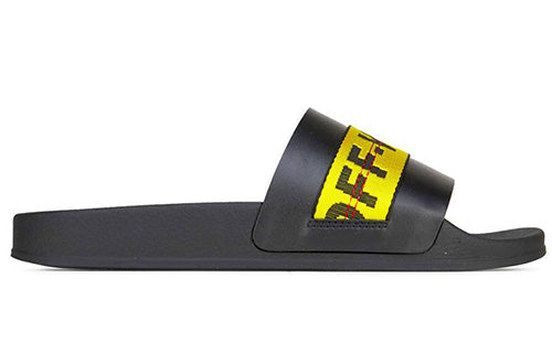 Off-White Industrial Sliders 'Black Yellow' S/S 2019 OMIA088S19C220341060
