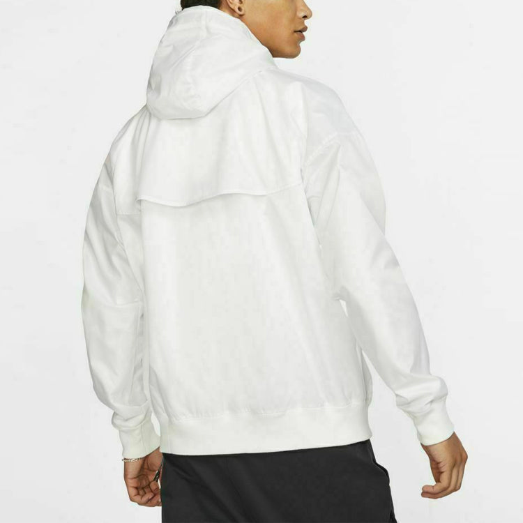 Nike Casual Sports Running hooded Long Sleeves Jacket White AR2191-121
