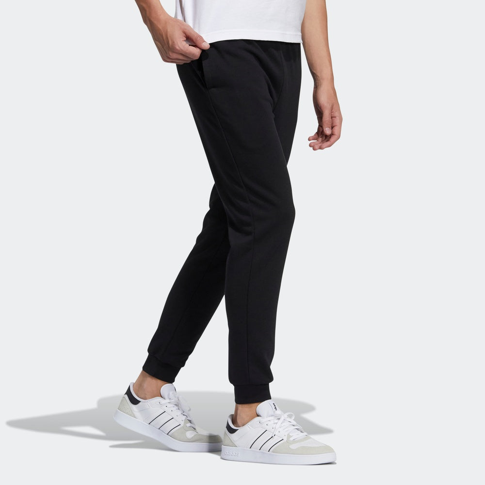 Men's adidas neo Ce Logo Tp Athletics Printing Knit Bundle Feet Sports Pants/Trousers/Joggers Autumn Black H14182