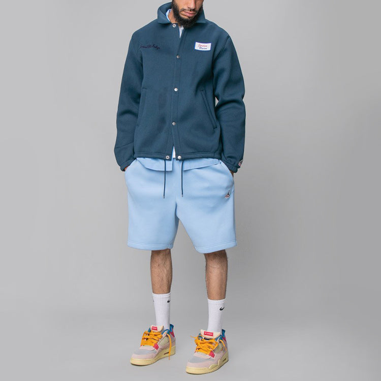 Air Jordan x Union LA Embroidered Logo lapel Coach Jacket Asia Sizing 'Navy Blue' DB8261-454