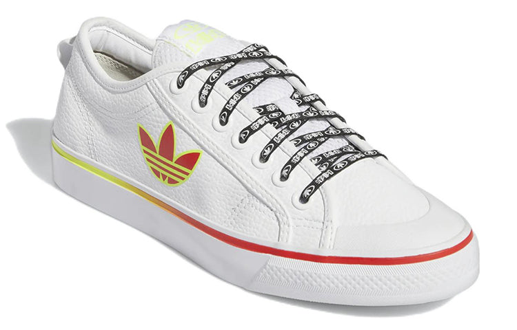 adidas Nizza Trefoil 'White Vivid Red' GX1465