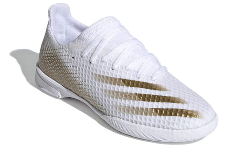 adidas X Ghosted.3 IN 'White Metallic Gold Melange' EG8204
