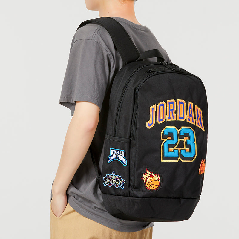 Air Jordan Patch Backpack 'Black' JD2333051AD-001