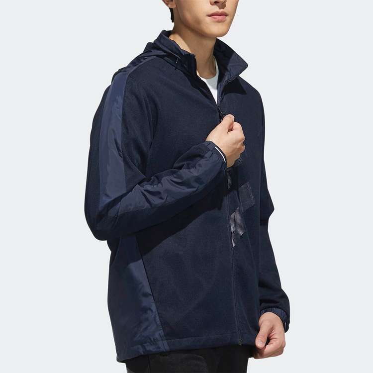 adidas neo M CS 3S WB Casual Sports hooded Windproof Jacket Blue DW8119