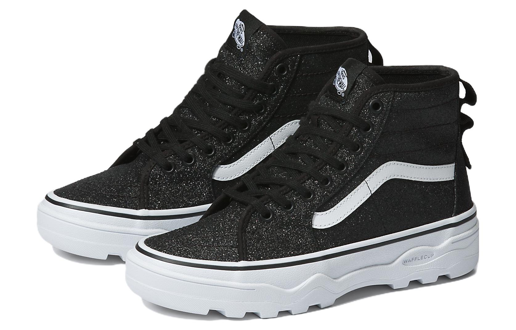 Vans SK8-HI Glitter Sentry 'Black White' VN0A4BVW6BT