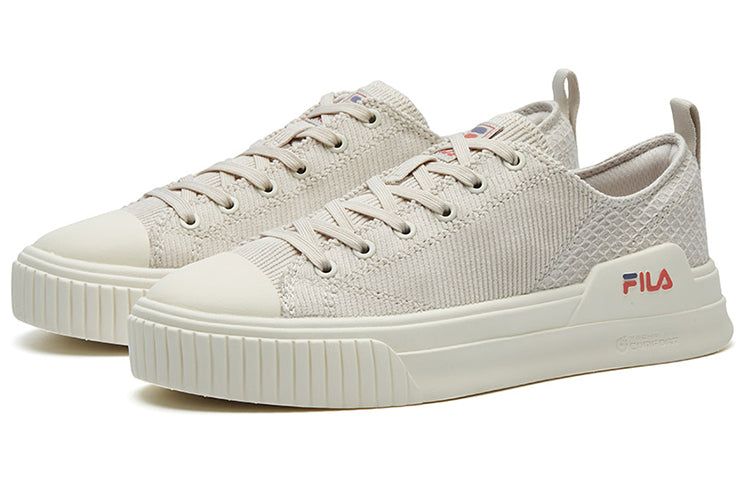 (WMNS) FILA Fashion Court Low-Top Sneakers Creamy/White F12W134343FWS