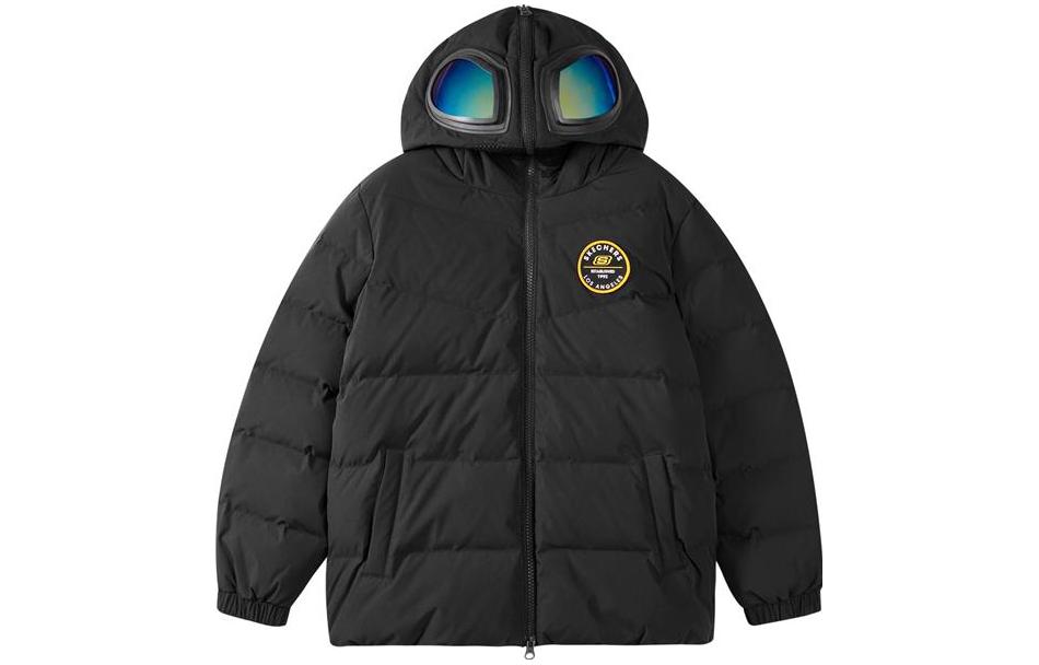 (GS) Skechers Logo Printed Down Jacket 'Red Black Blue Green' L321B089