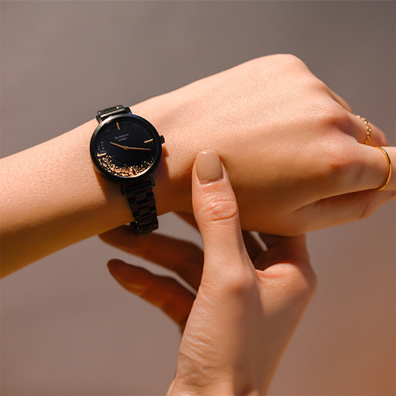 CASIO SHEEN Waterproof Limited Edition Quartz Sapphire Crystal Black Analog SHE-C1000BD-1AUPFJ