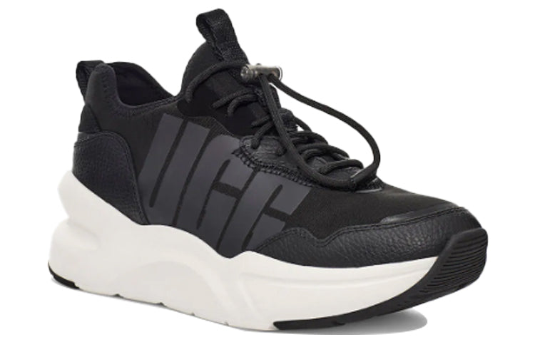 (WMNS) UGG La Daze Sports Shoe Black White 1114494-BLK
