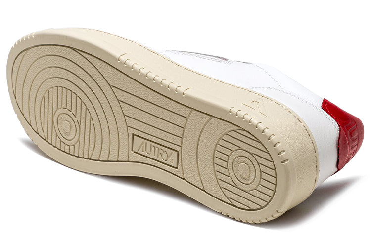 (WMNS) Autry Medalist Leather Low 'White Red' AULW-LL21