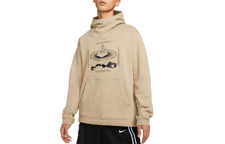 Nike Kyrie Alphabet Printing Pullover 'Khaki' DA6693-247