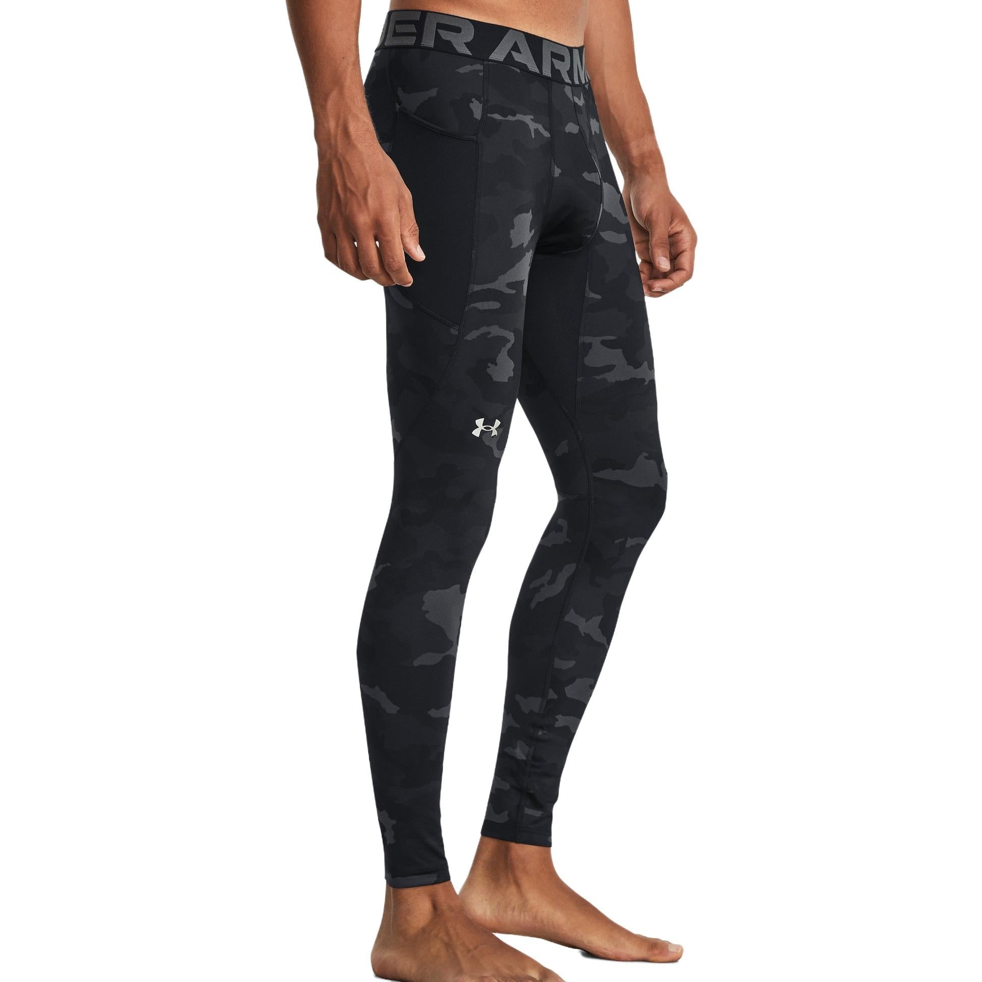 Under Armour ColdGear Infrared Printed Leggings 'Black' 1381747-001