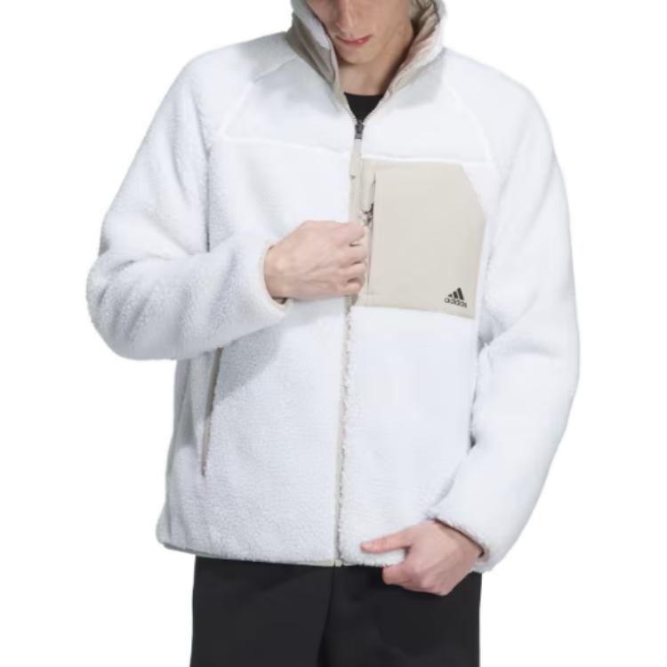 adidas Sherpa Reversible Padded Jacket 'White Beige' IT8710