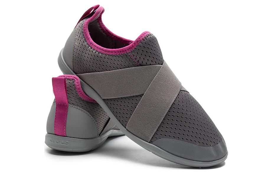 (WMNS) Crocs Swiftwater Slip-On Sneakers 'Grey Pink' 203997-07Z