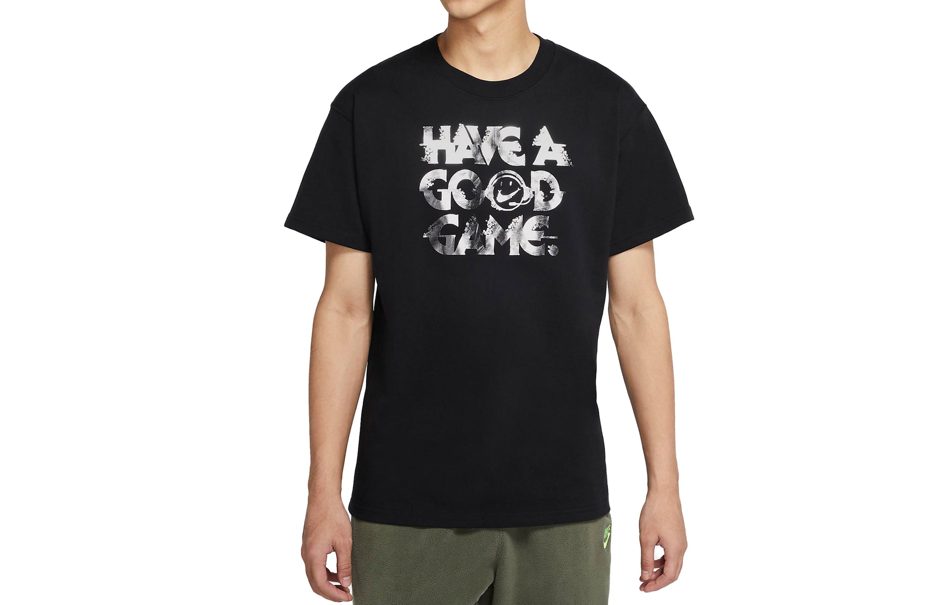Nike Sportswear Max 90 Printed Round Collar Casual Short Sleeved Male Black DC3939-010