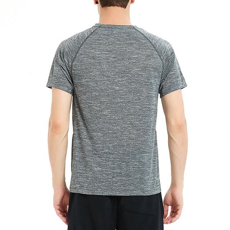 New Balance Men's New Balance Quick Dry Short Sleeve Gray AMT81095-HC