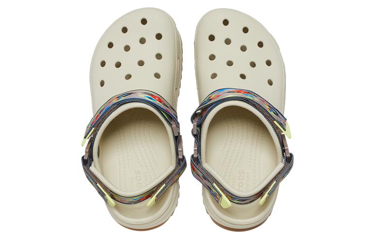 Crocs Classic Hiker Ikat Clogs 'White Tan' 208052-2YC