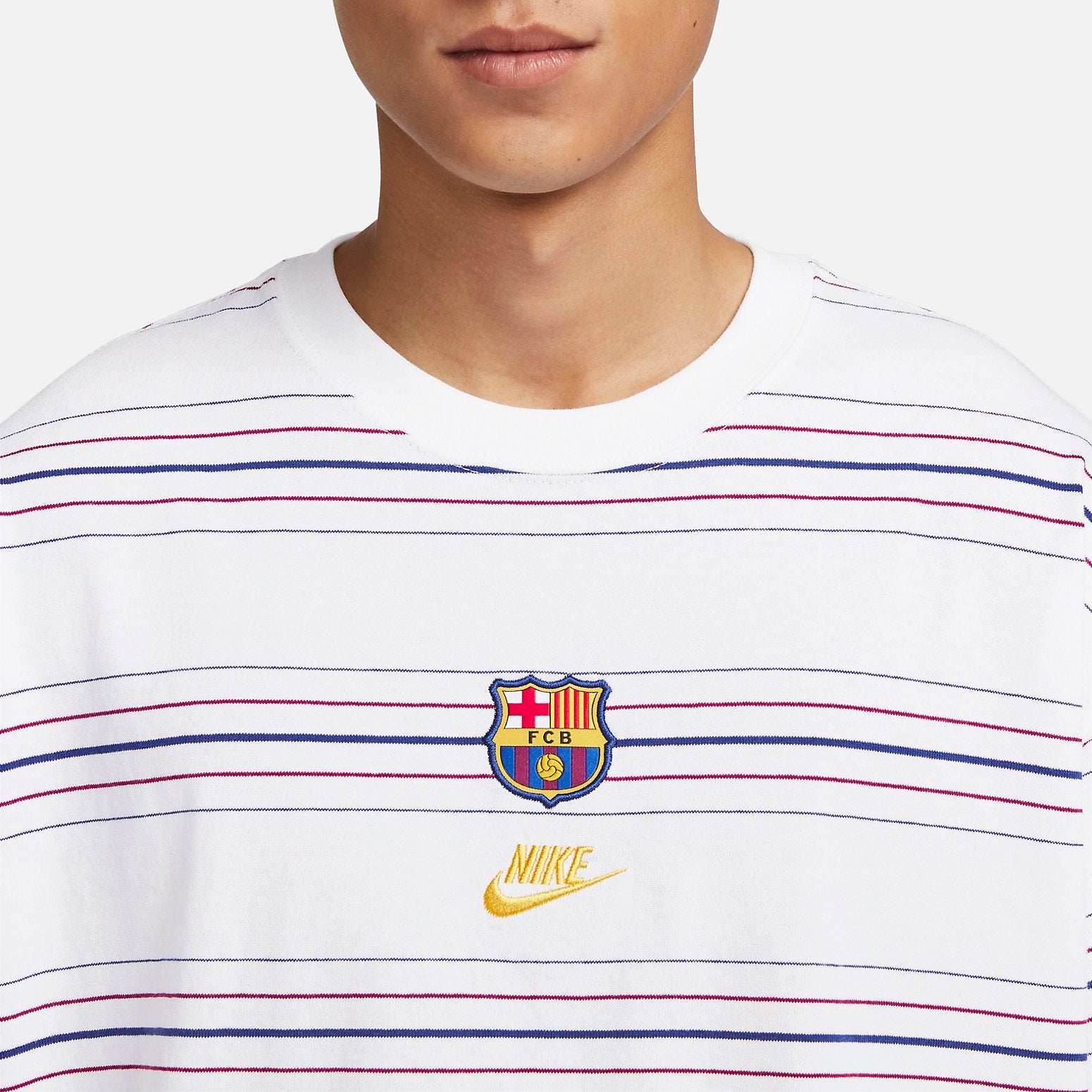 Nike Fc Barcelona Premium Essentials T-Shirt 'White' FN2657-100